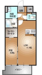 駅東公園前駅 徒歩2分 11階の物件間取画像